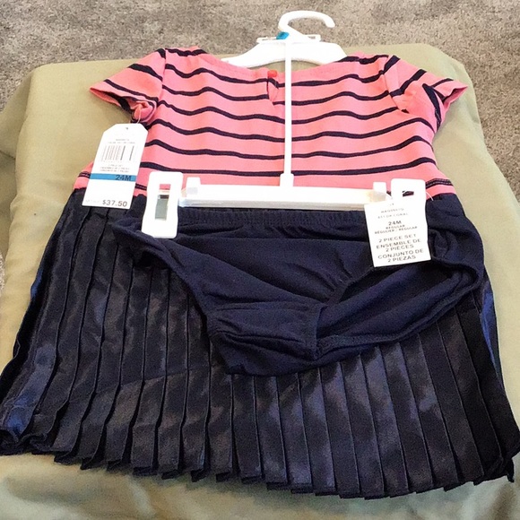 Nautica Girls 2 Piece Dress Size 24 Months - Picture 7 of 8